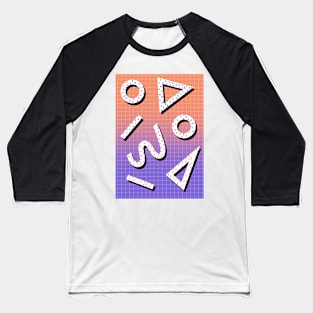 Geo-Gradient Baseball T-Shirt